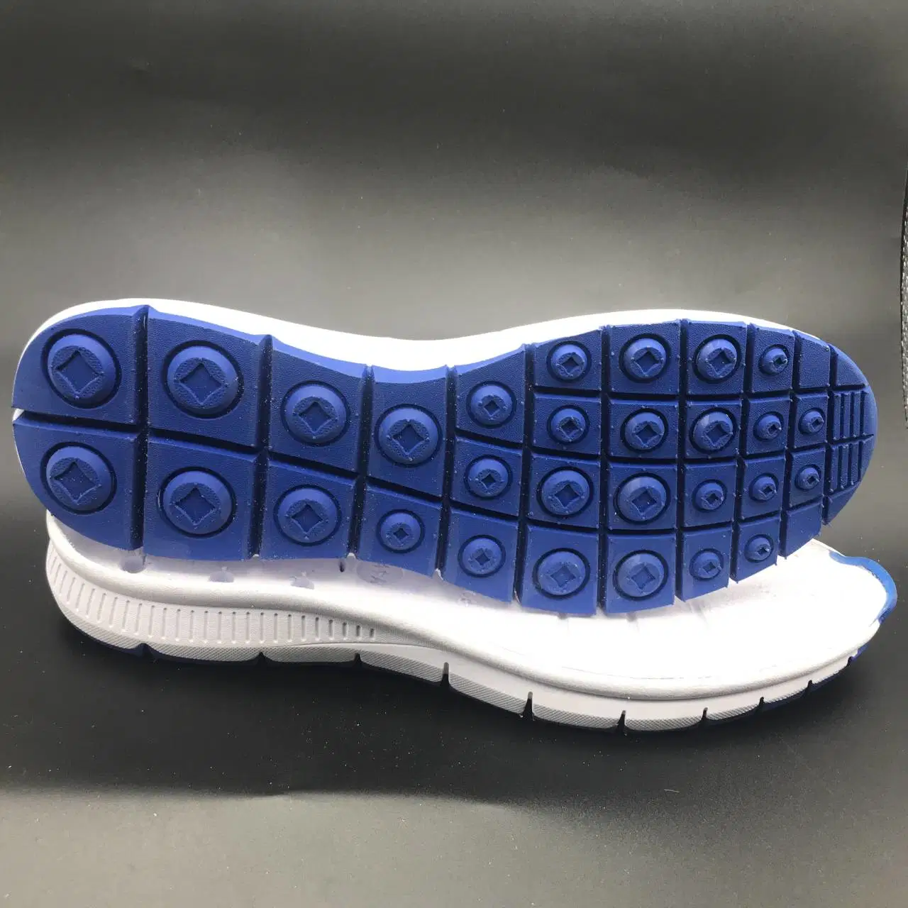 Colorful Waterproof Sport Shoe Sole by PU Material-Blue