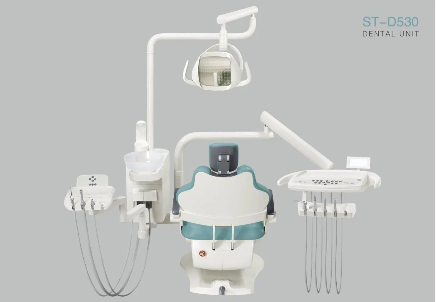 Cadeira de doente para dentistas Suntem St-D530 com interruptor de pé redondo