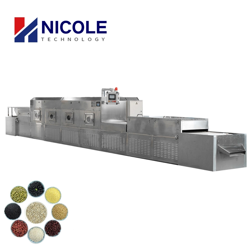 Industrial Stainless Steel Microwave Continuous Food Tunnel Belt Drying Machine