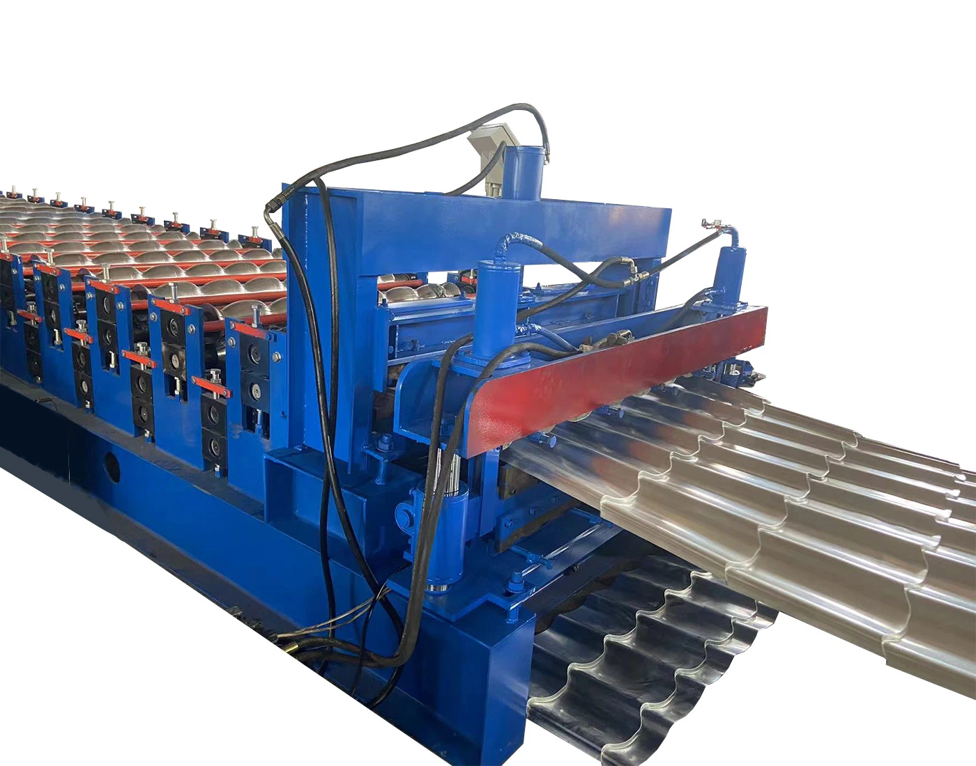 Arc Six-Peak Glazed Tile Rolling Roof Panel Forming Machine Tile Pressing Machine