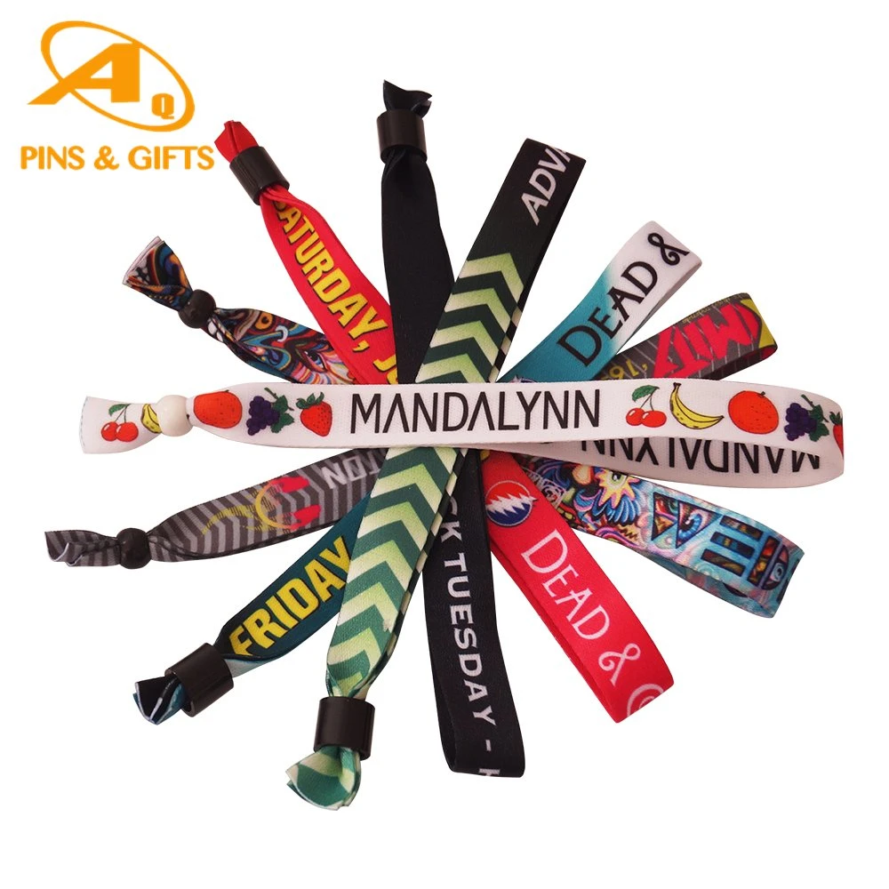 Manufacturer Cheap Price Custom Baby Debossed Basketball Sport Silicon Key Holder Crossfit Israel Religious Print Fabric Wristband Woven Bracelet