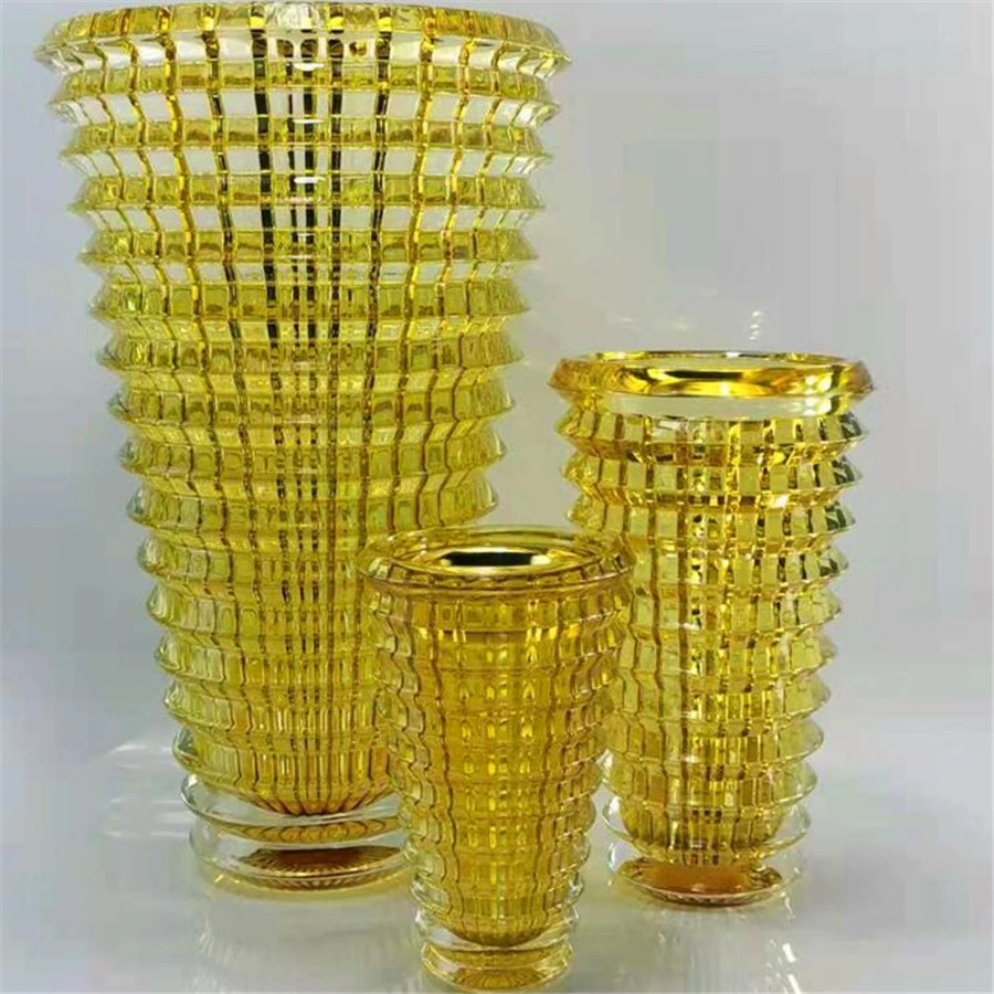 Home Decor Cheap Crystal Clear Tall Cylinder Glass Vase for Wedding