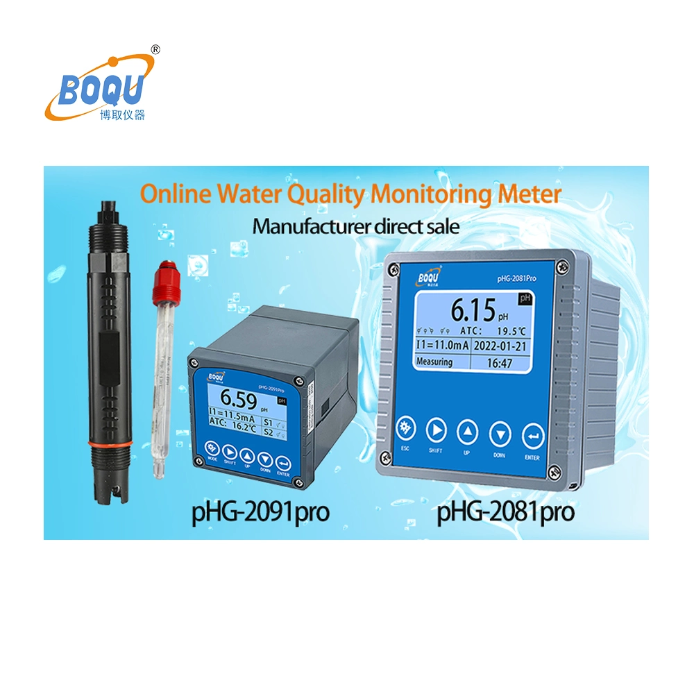 Boqu Phg-2081PRO High Temperature Resistance Measuring Fermentation and Pharmaceutical Industry Online pH Meter