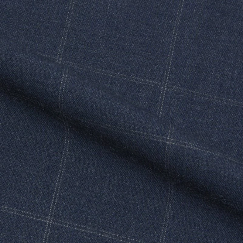 Kammgarniertes 80% Wolle Stoff 220 GSM Navy Farbe für Männer Anzugjacke