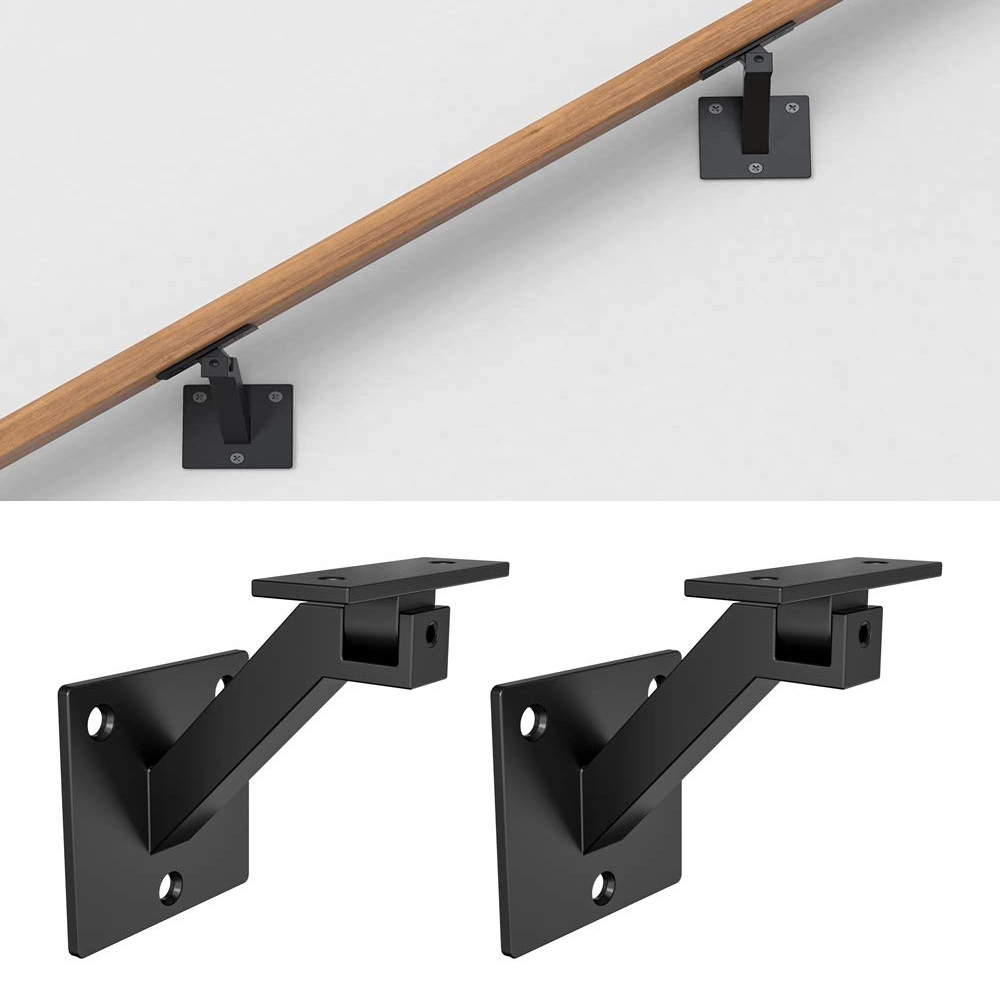 2022 New Type Customized Shelf Brackets Black Angle Support Heavy Duty Railing Stair Handrail DIY Wall Mounted Metal Floating DIY Shelf Adjustable Brackets