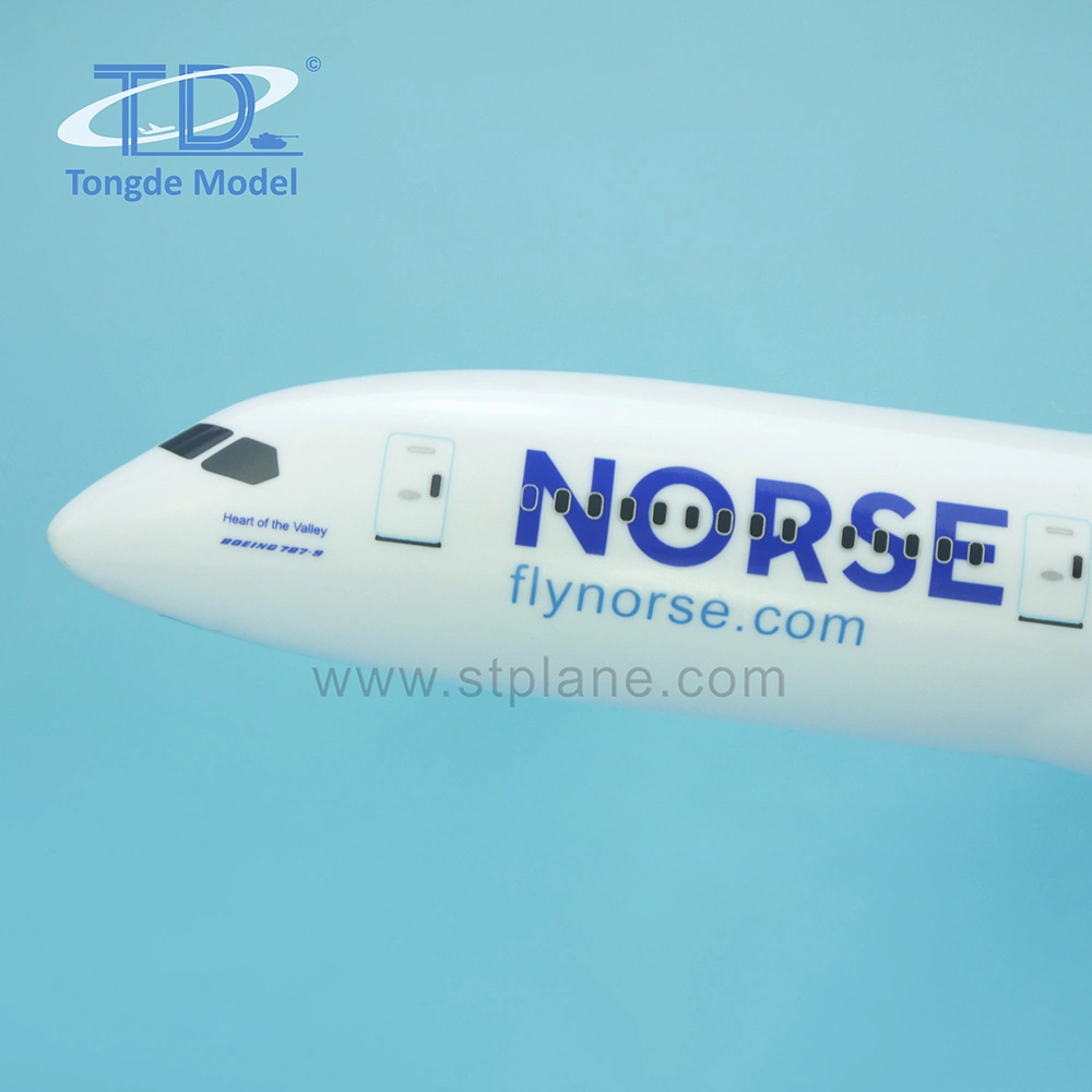 Customized B787-9 1/200 32cm Plane Model with Norse Livey for Decoration