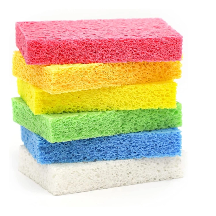 Cleaning Non-Scratch Natural Cellulose Sponge for Kitchen Bathroom Cars