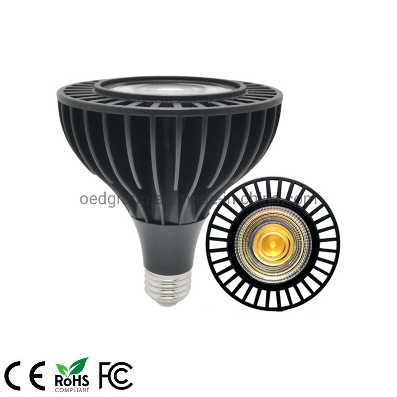 3 Years Warranty Commerical Lights Grow Lights E26 E27 White Finish Black Finish Ra80+ Ra90+ Ra97+ 30W LED PAR