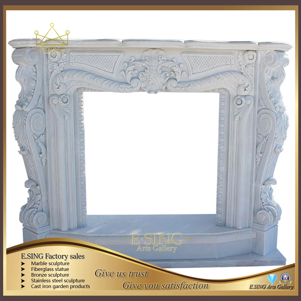 Hot Sale European Style Classic Fireplace Mantels for Decoration