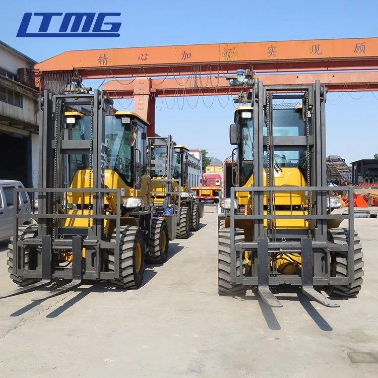 Ltmg 3ton 3.5ton 4ton 5ton All Terrain Forklift with ISO CE Approval