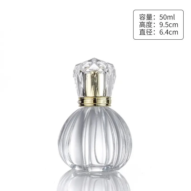 Manufacture Wholesale/Supplier Modern Round Empty Transparent 20ml 30ml 50ml Perfume Bottles Glass with Cap