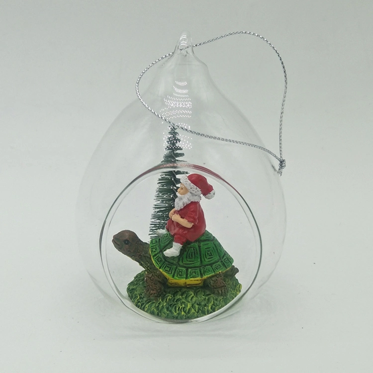 Hand Painting Christmas Tree Hanging Glass Christmas Ornaments