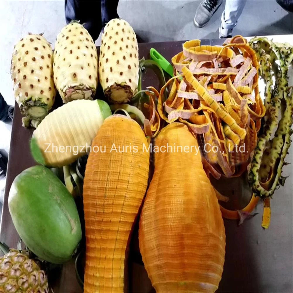 Commercial Industrial Automatic Papaya Pineapple Fruit Vegetable Pumpkin Watermelon Cantaloupe Skiving Husking Peeling Peeler Equipment