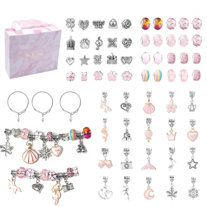 Hot Selling China Children's Charm Bracelet Making Kit for Birthday Christmas Gifts