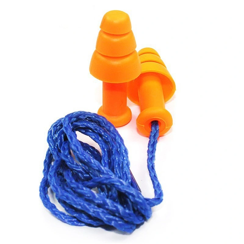 Reusable Waterproof Soundproof Hearing Protection Silicone Earplugs Ear Protection Ear Plugs