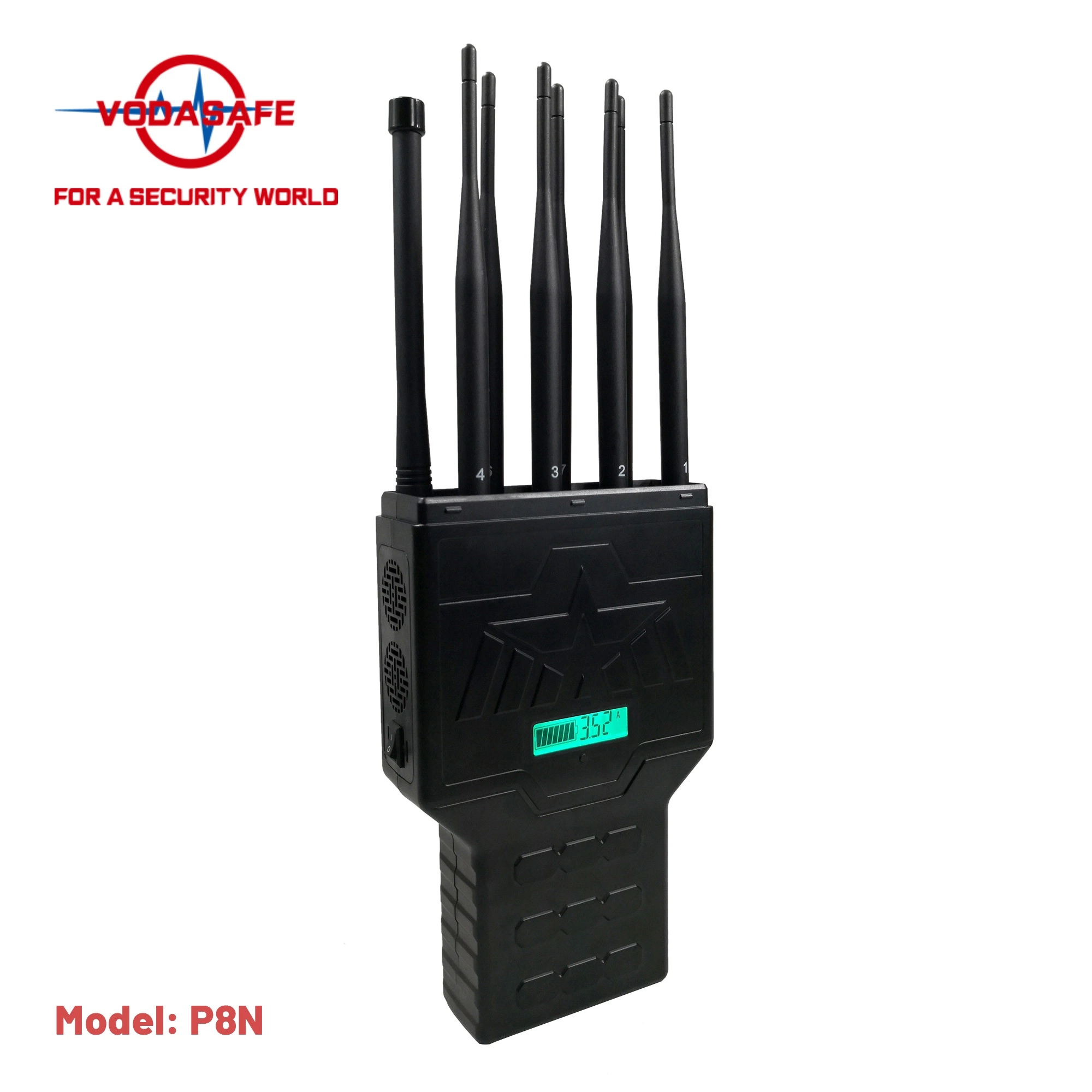 Tragbarer High-Power Signal Jammer für 3G/4G/GPS/Lojack/WiFi/Bluetooth-Störsignale bis zu 30meter