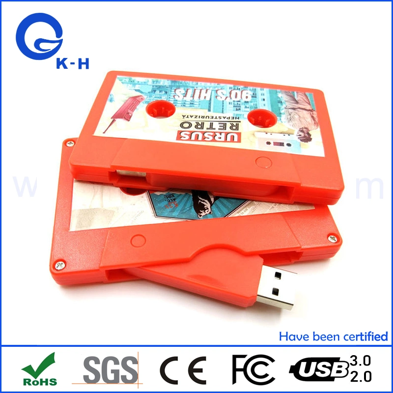 Кассетная магнитная лента USB Flash Disk 2.0 3.0 Plastic Memory (Пластиковая память) оптом Рукоять
