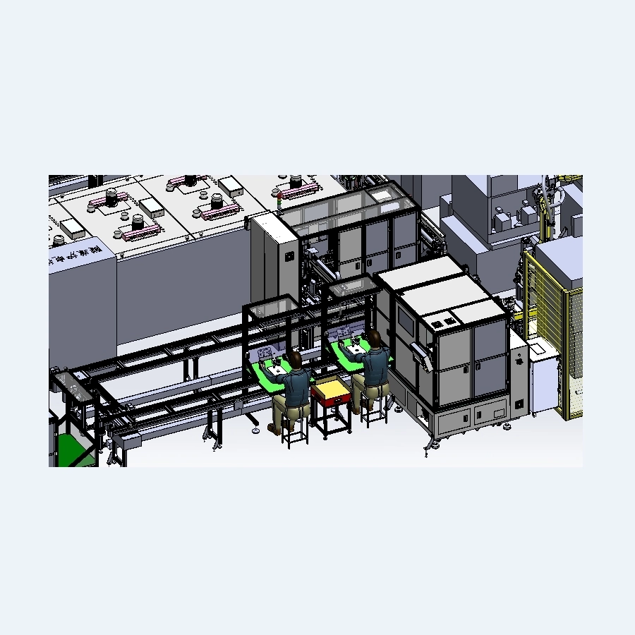 Ligne d'assemblage automatique de capteurs de moteur rotatif