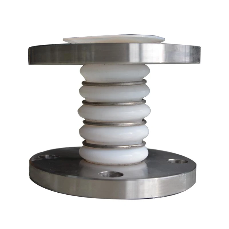 Industrial Customized Round White PTFE Teflon Flexible Copper Expansion Joint