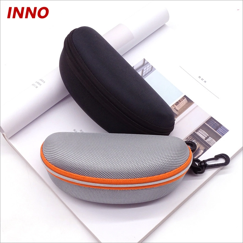 Inno-E011 Factory Direct Selling Customizable EVA Case with Hook and Color Zipper for Sunglasses Eco-Friendly