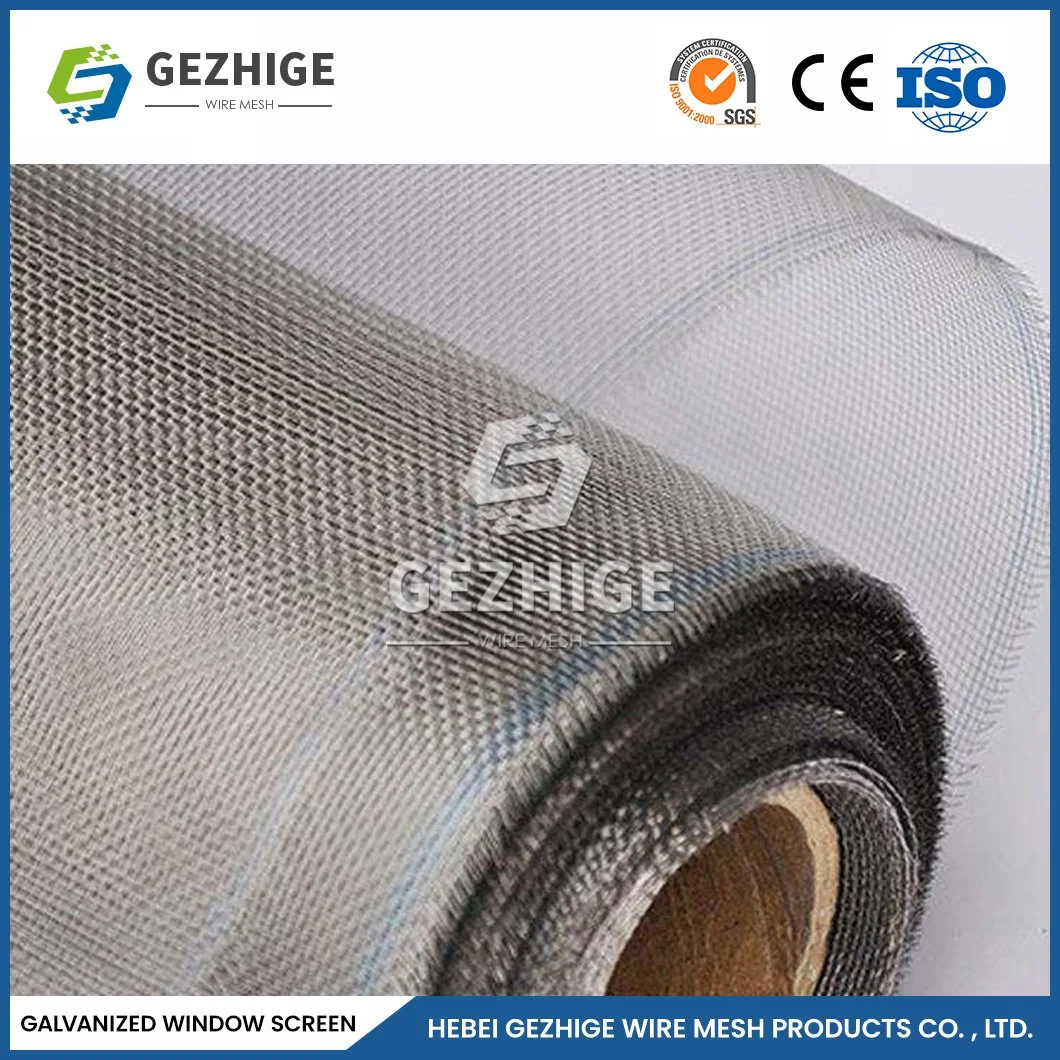 Gezhige OEM Custom Quality Window Screen Manufacturing 14 - 24 Mesh Magnetic Insect Screen China High Strength Flyscreens for Windows