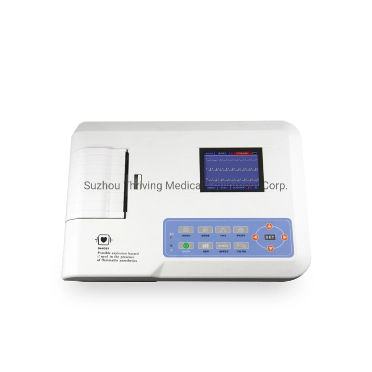 Électrocardiographe numérique portable ECG ECG Canal unique EKG l'équipement médical de la machine