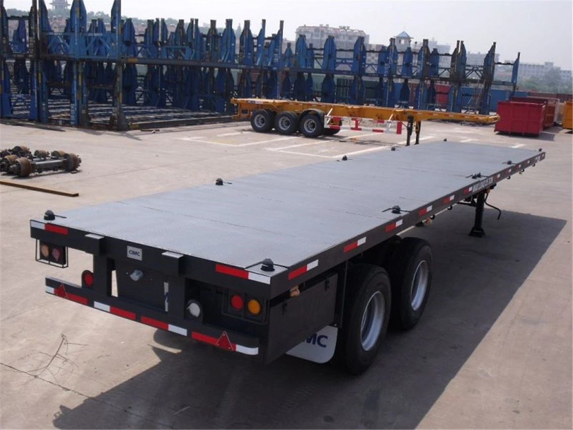 Remolque para camiones de transporte de contenedores de superficie plana (con CCC e ISO)