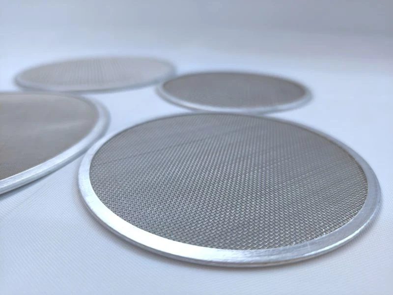 20 50 Micron Woven Mesh Filter Packs, Sintered Round Screen con Marco, disco de malla de filtro de acero inoxidable