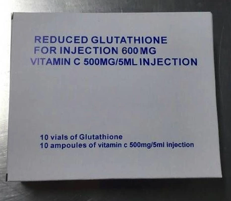 Glutathione Powder for Injection 600mg 2.4G with GMP, OEM