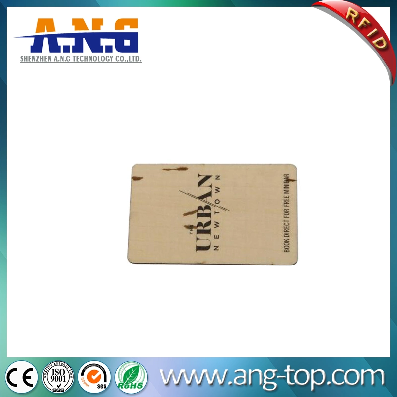 13.56MHz Mf Classic 1K RFID Wood Card