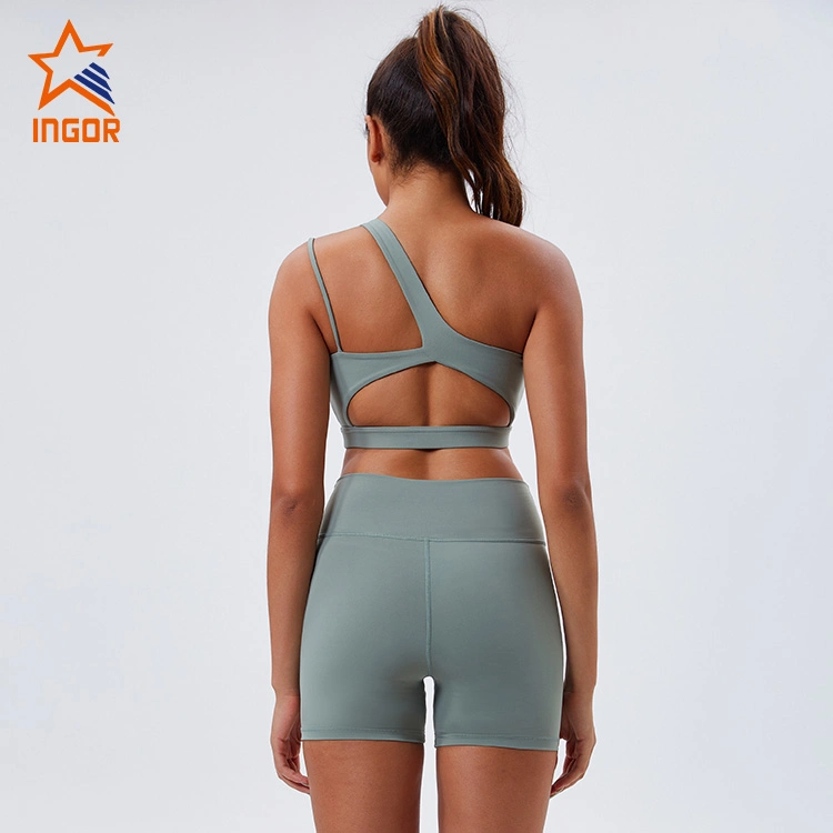 Vestuário de Fitness Inga Sportswear vestuário de ginásio personalizado fatos de ginásio vestuário de treino ativo vestuário de fitness para mulher, vestuário de sutiã de ioga de atletismo com marca privada