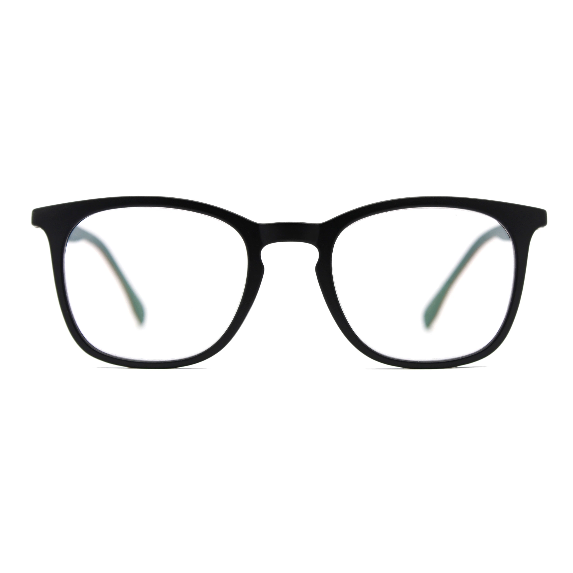 Big Frame Acrylic Lens Flexible Hinge Optical Eyewear Glasses High Quality Unisex PC Square Frame Reading Glasses (WRP21018)
