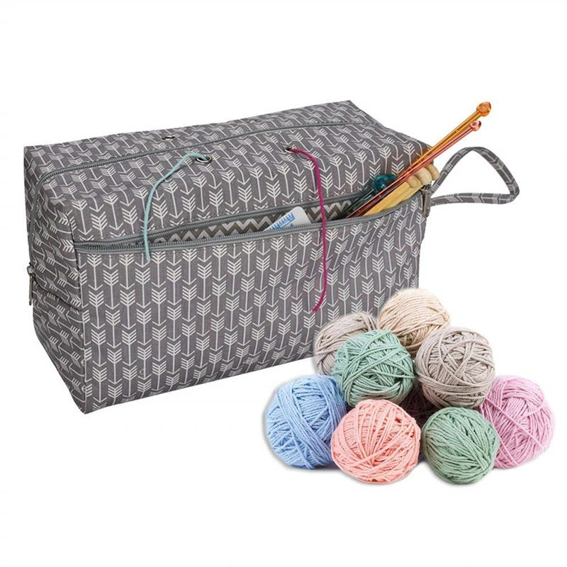 Knitting Bag Yarn Storage Tote Organizer Custom Yarn Storage Bag