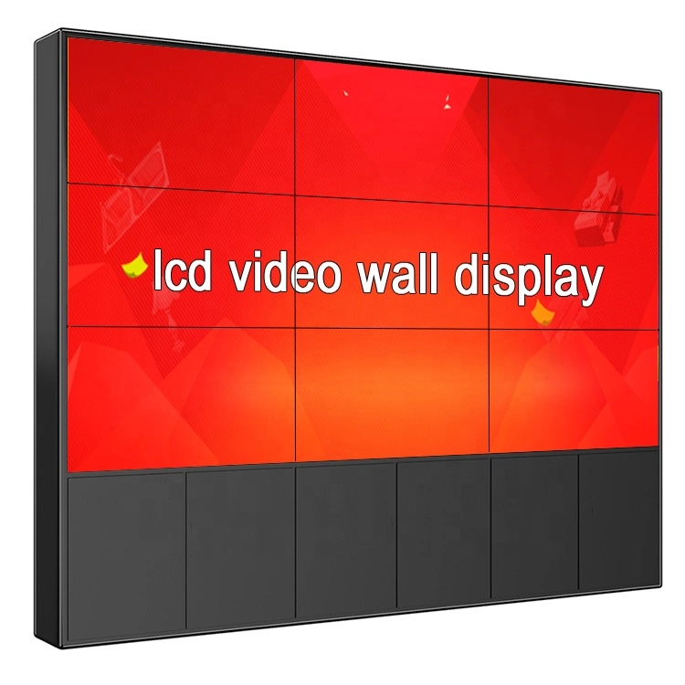 شاشة تلفزيون 4X4 LCD مقاس 46 بوصة حائط فيديو Ultra مقاس 3.5 مم حائط فيديو LCD ضيق بدقة 4K مع إدخال DP للمعرض