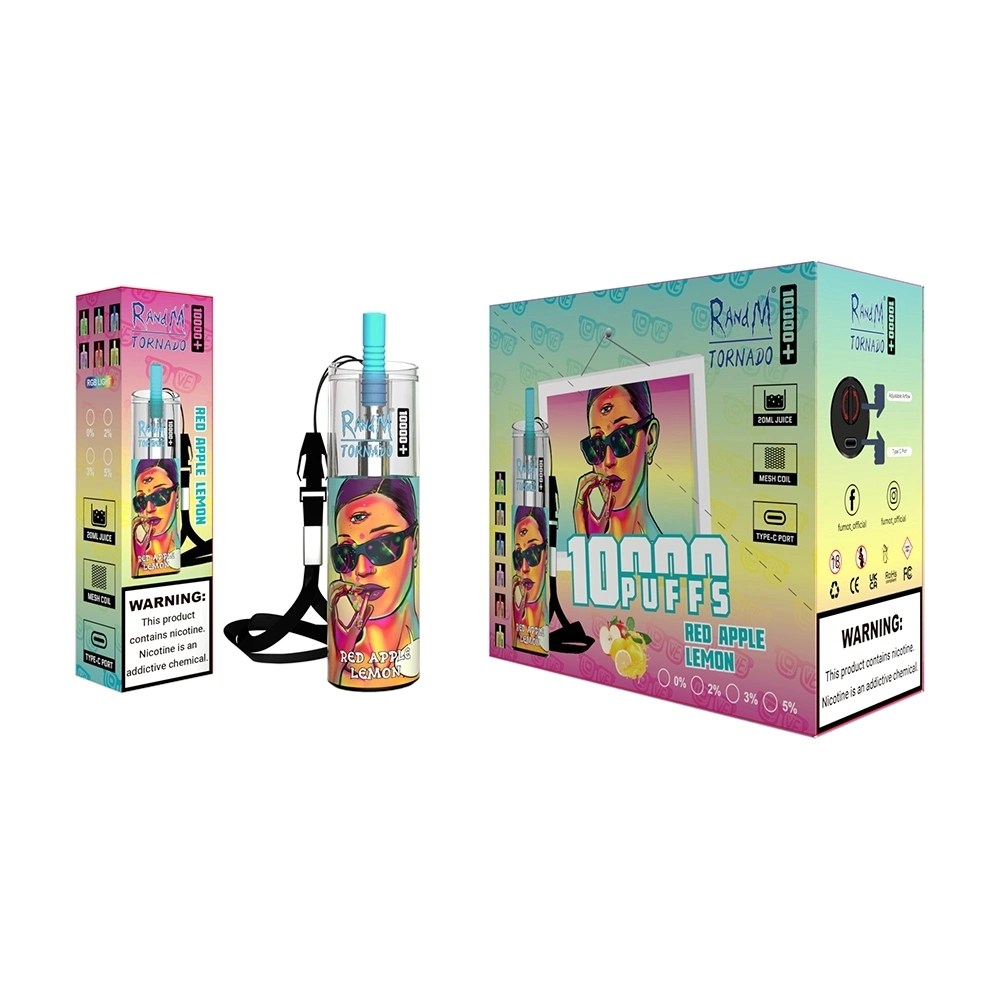2023 Hot Selling Disposable/Chargeable Wholesale/Supplier Vape Bar Randm Tornado 10000 Plus Puffs with 12 Flavors Mesh Coil Disposable/Chargeable Pod Vape