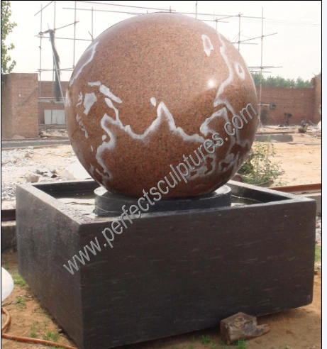 Garden Stone Marble Granite Floating Ball Water Fountain for Fengshui (SF-B099)
