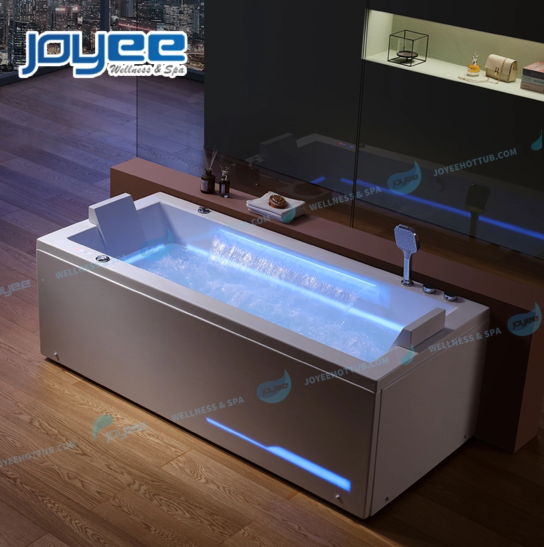 Joyee Small Acrylic Bathtub LED Strip Light Lover SPA Bath Whirlpool Hot Tub