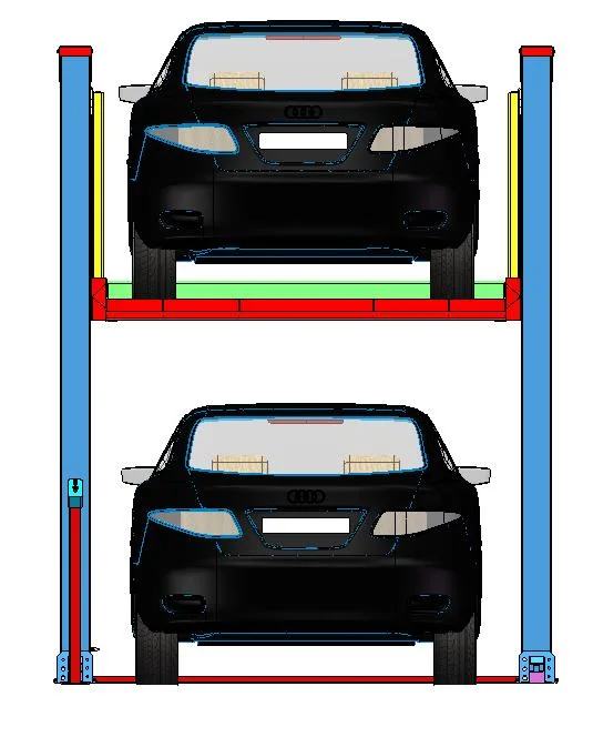 Manufacturers Home Use Mechanical Auto Mobile 2 Levels Puzzle Parking System