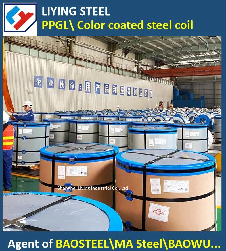 Fabricante China 0.3-2,0 m SGCC galvanizado colorido Prepainted bobina de aço auto Limpeza PPGI