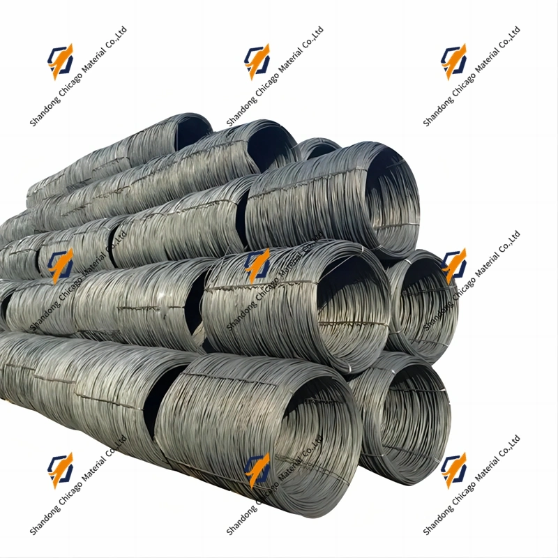 SAE1006 5.5mm 6.5mm Galvanized Low Carbon Steel Wire Rod for Nail Production