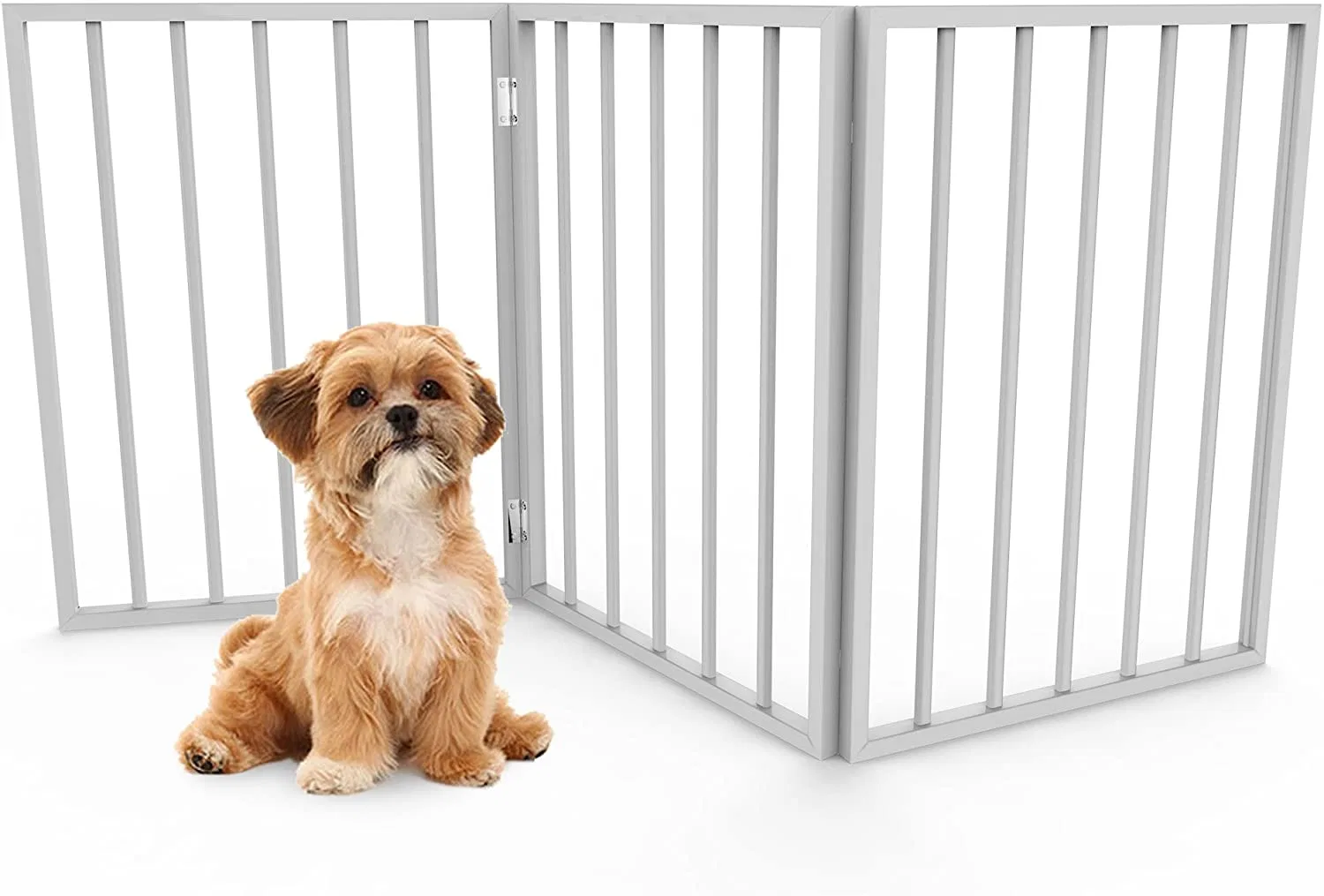 PET Gate – Доги ворот для дверных проемов, лестниц или дома – отдельно стоящий, складной, Аккордеонный стиль, Деревянный Забор для собак Петмейкера