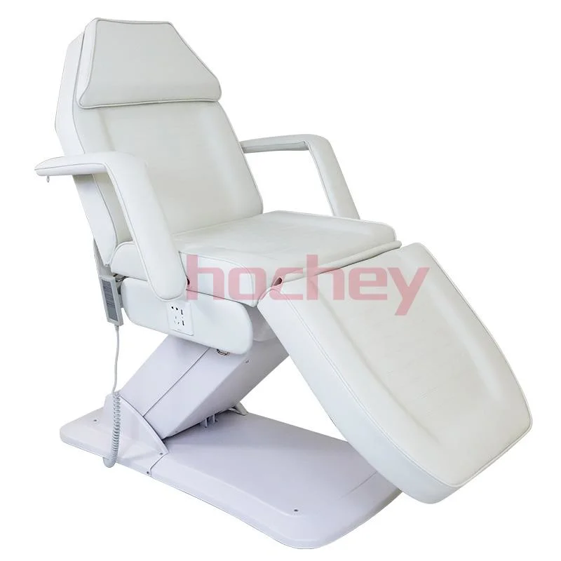 Hochey New Design Salon Beauty Furniture Adjustable Massage Treatment Bed Lift Frame Folding Bed for Facial SPA