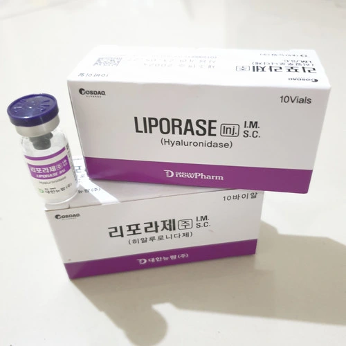 Liporase Dissolve acide hyaluronique l'hyaluronidase dissout le soutireuse Liporase hyaluronidase Liporase Injection retirer les remplisseurs Lysozyme dissoudre le remplissage