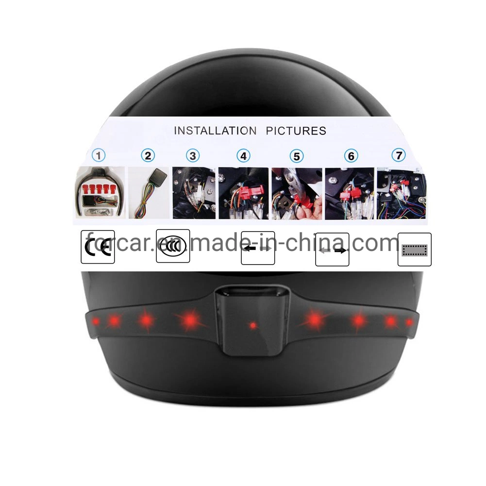 Mayorista de señal de giro bicicleta Helmet LED lámpara de motocicleta Helmet Seguridad Luz de bicicleta freno Super brillante indicador de motocicleta Helmet Luz de bicicleta