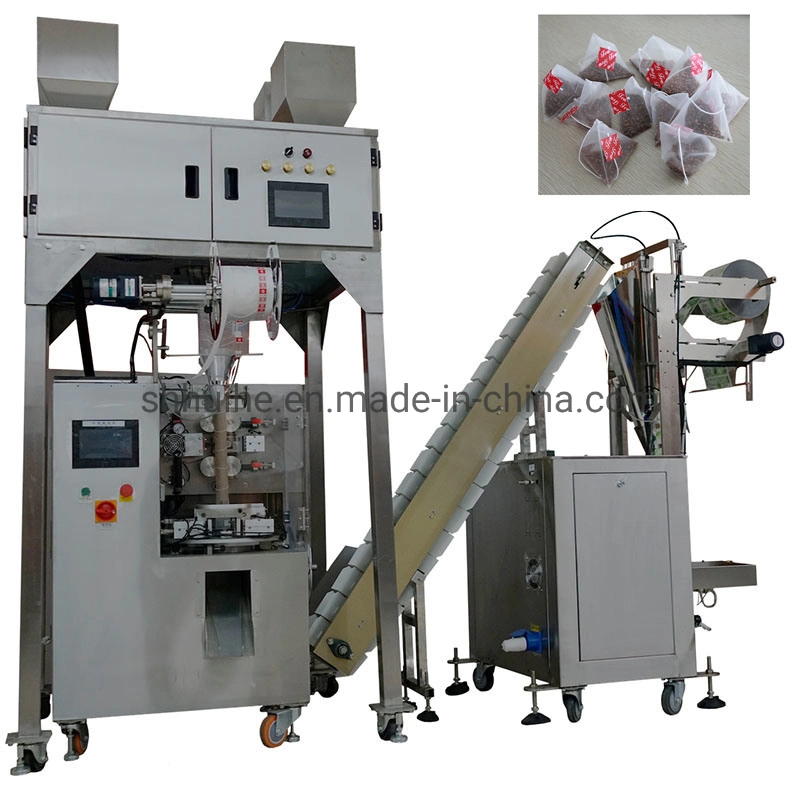 Hys-Sjb02 Triangular Tea Bag Packing Machine Customizable Triangle Tea Bag Packaging Machine Production Line