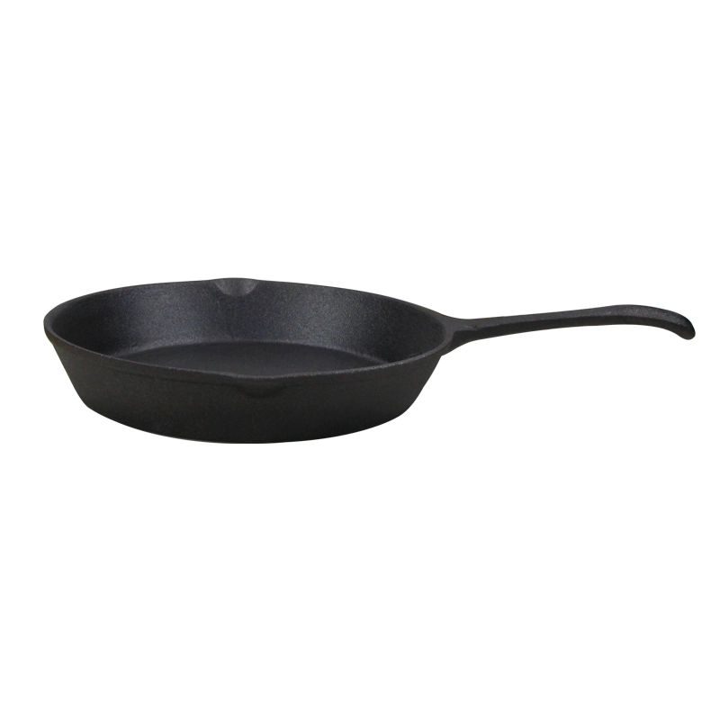 6" 8" 10" OEM Logo Degisn Preseasoned Coating Cast Iron Fry Pan Kitchen Cast Iron Cookware Cast Iron Frypan Set Frying Pan