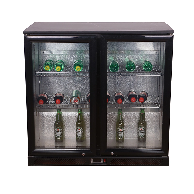 CCC aprobado Swing Door OEM 126liter cerveza China Display bebidas Más frío