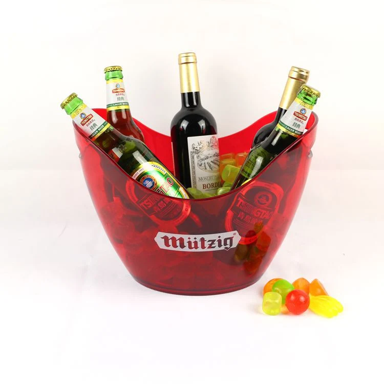 Hot Selling High quality/High cost performance 4L 8L 12L Boat Shape Wine Beer Plastic Ice Bucket for Bar Wholesale/Supplier