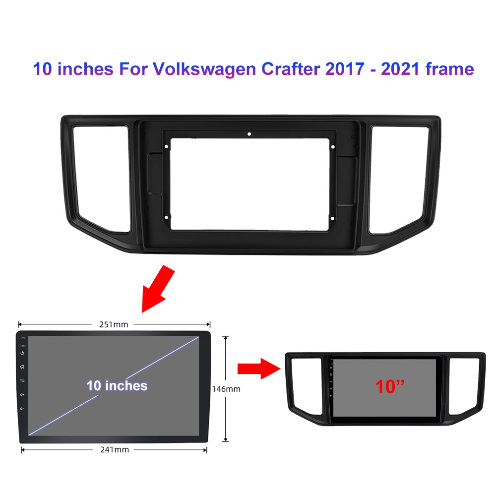 Jmance pour Volkswagen Crafter 2017 - 2021autoradio lecteur vidéo multimédia audio stéréo de navigation GPS 10 Android Lnch