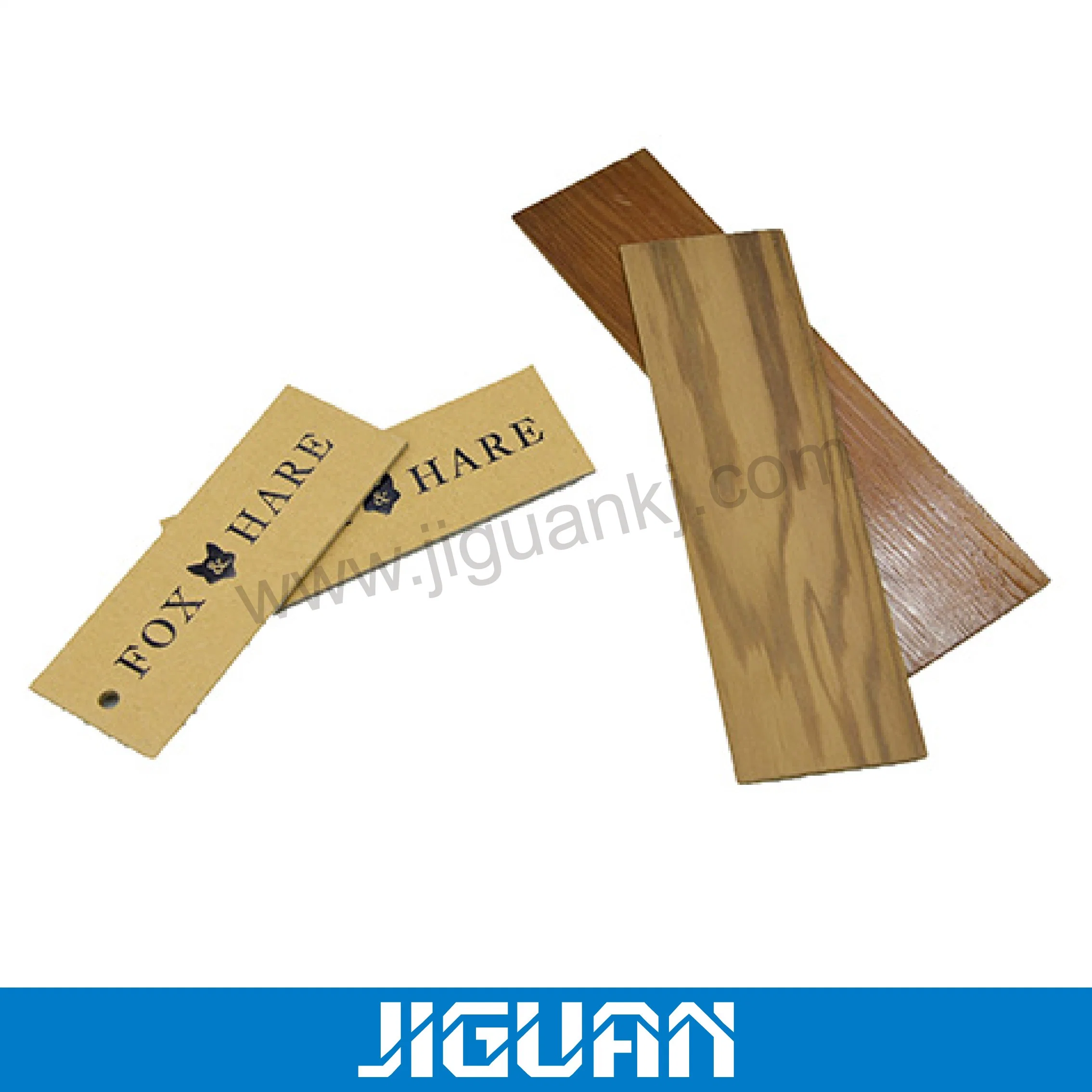 Wood Grain Color Hanging Tag of Garment Clothes Store Industry